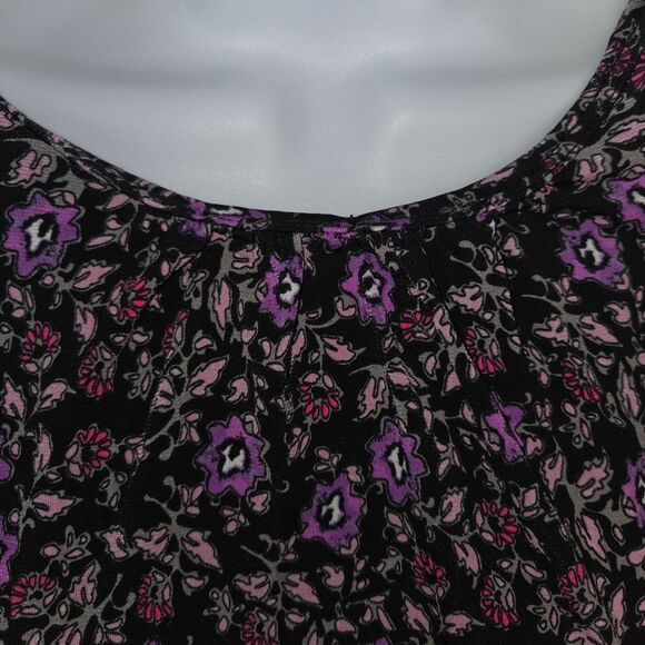 Lane Bryant Floral Relaxed Blouson-Sleeve Banded-Bottom Top Blouse 18/20 - Picture 5 of 10
